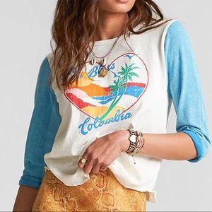 Sincerely Jules x Billabong NWT raglan tee